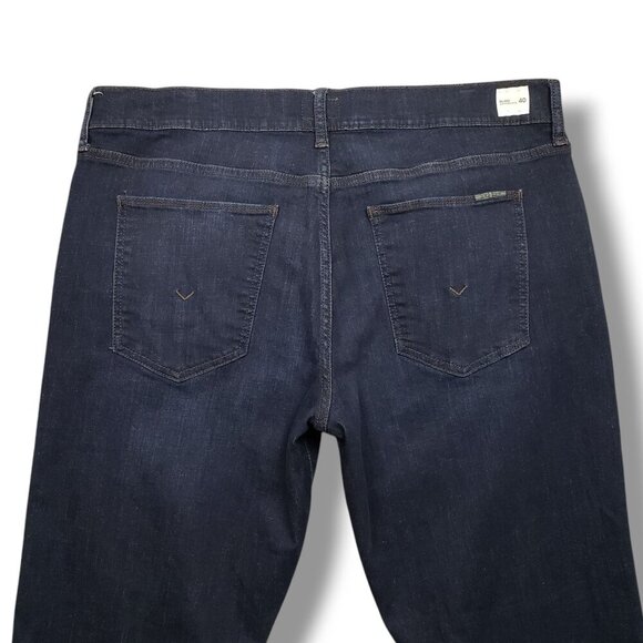 Hudson Blake Slim Straight‎ Jeans Mens 40 Zip Fly Dark Wash - Picture 5 of 10